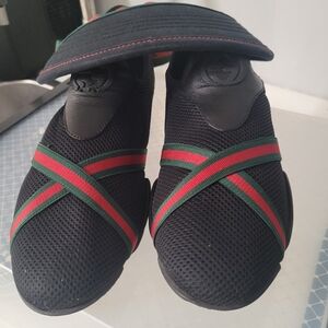 Gucci Black and Green Shoes